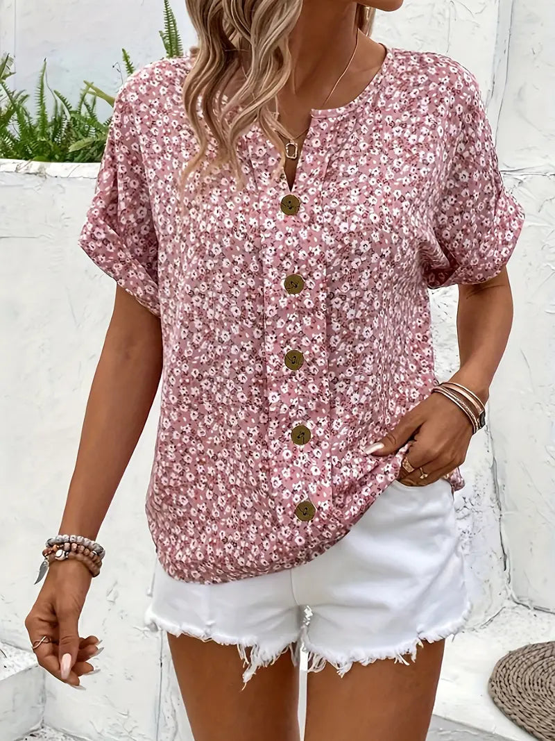 Jelena – Elegant Summer Floral Top