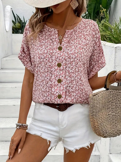 Jelena – Elegant Summer Floral Top