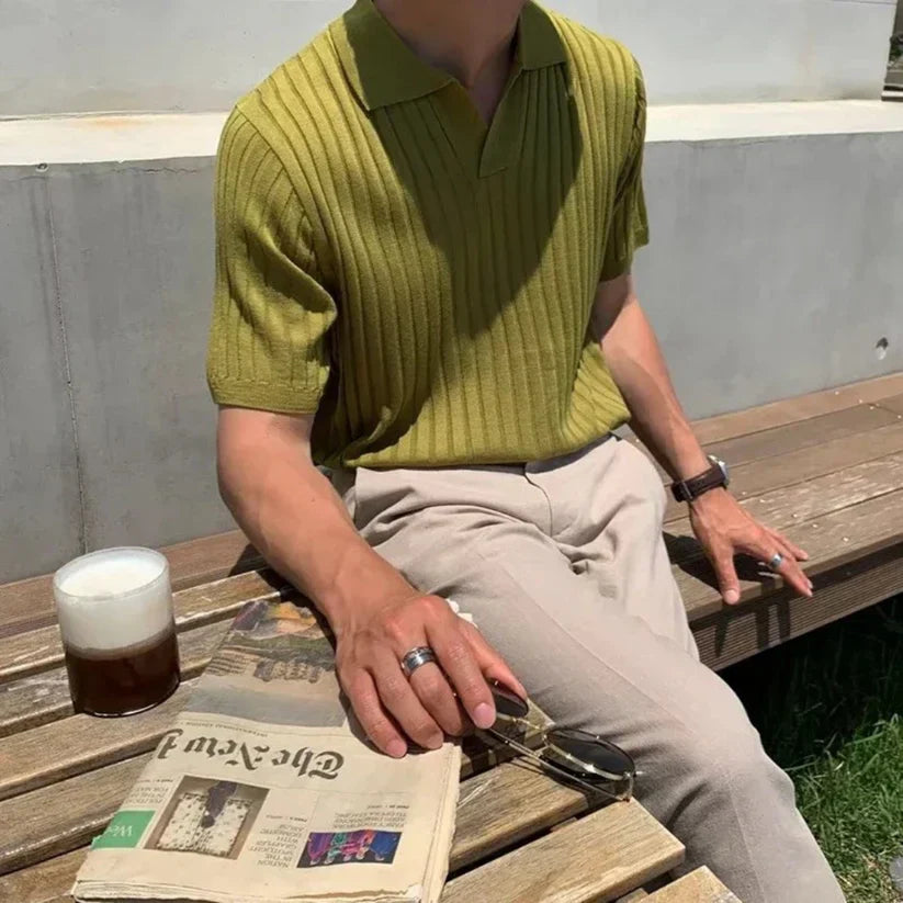 Florence | Ribbed Cotton Polo