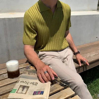 Florence | Ribbed Cotton Polo