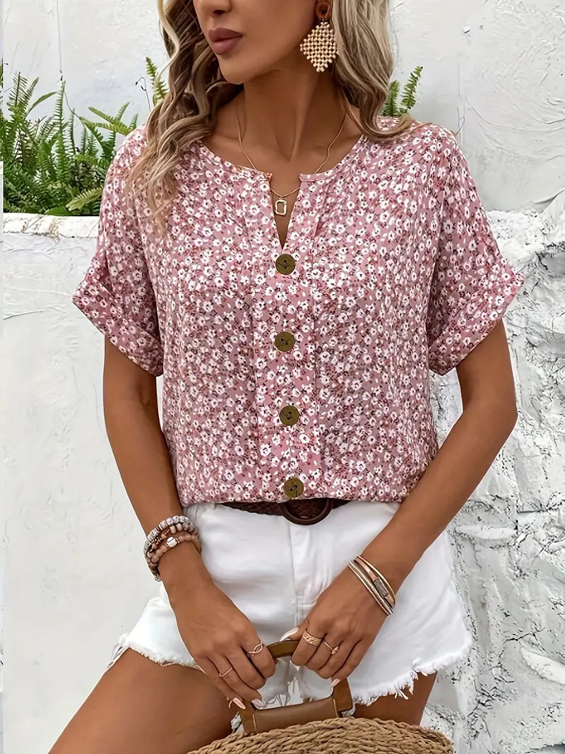 Jelena – Elegant Summer Floral Top