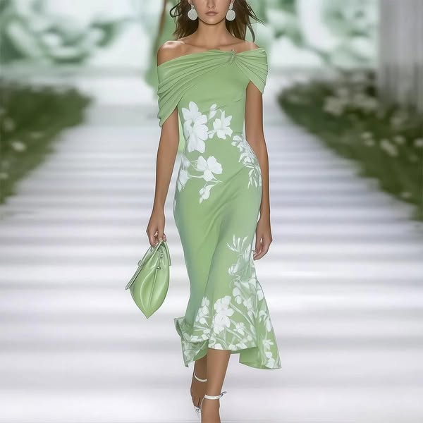 Asane™ | Elegant & Comfortable Floral Dress