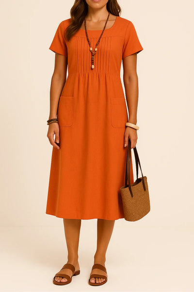 Ounna™ | Elegant Linen & Cotton Dress