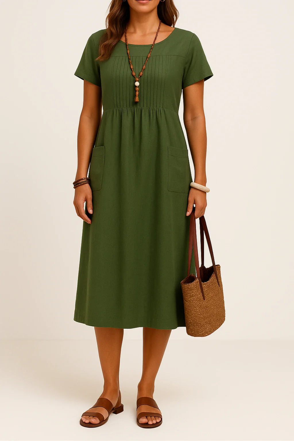 Ounna™ | Elegant Linen & Cotton Dress