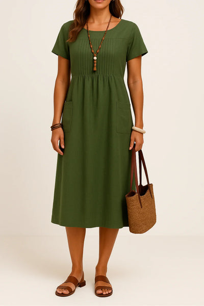 Ounna™ | Elegant Linen & Cotton Dress