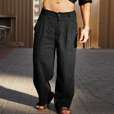 Malik – Wide-Leg Linen Pants