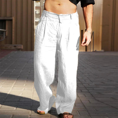 Malik – Wide-Leg Linen Pants