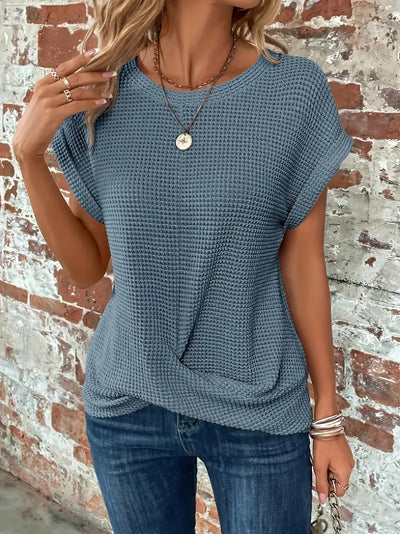 Ellis | Elegant Round Neck Blouse