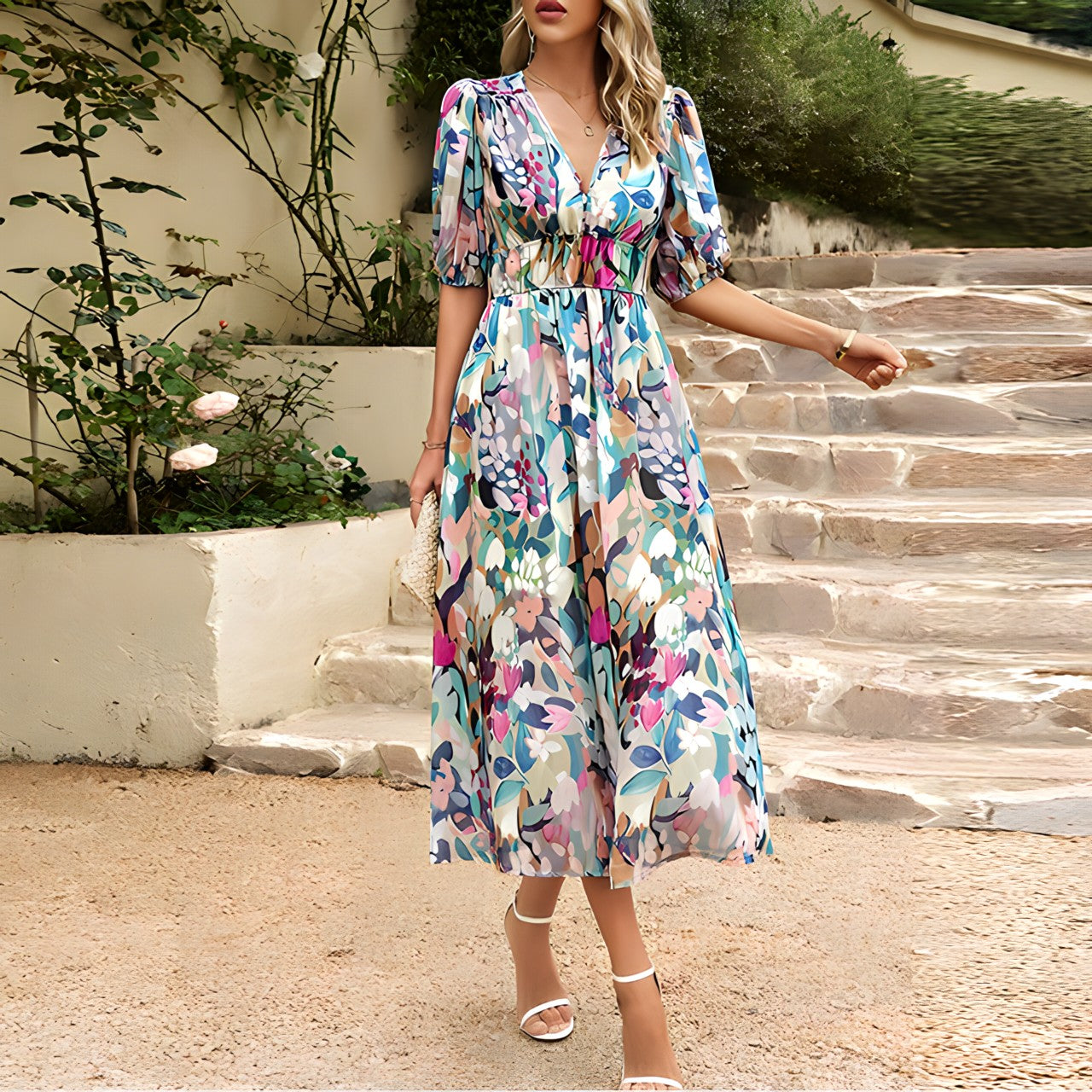 Liselotte – Floral Print Maxidress