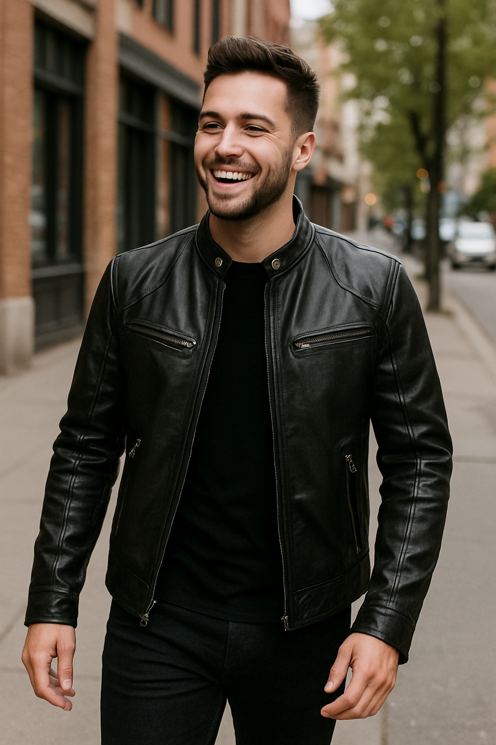 Mike | Casual Leather Jacket