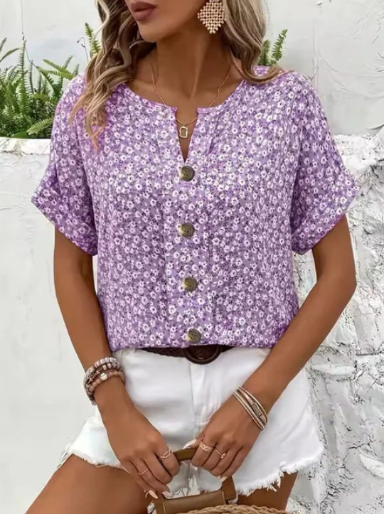 Jelena – Elegant Summer Floral Top