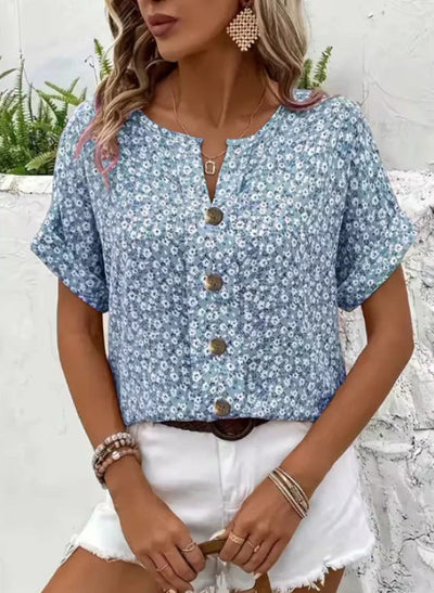 Jelena – Elegant Summer Floral Top