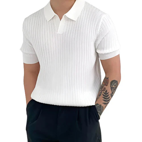 Florence | Ribbed Cotton Polo