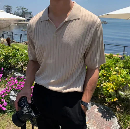 Florence | Ribbed Cotton Polo