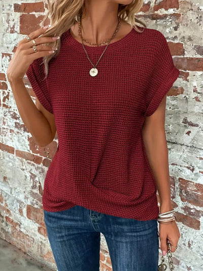 Ellis | Elegant Round Neck Blouse