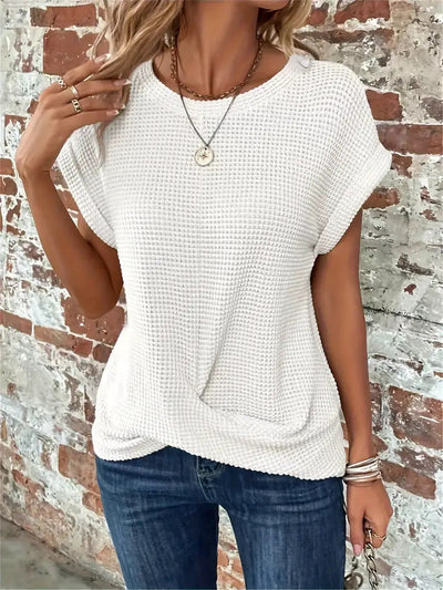 Ellis | Elegant Round Neck Blouse