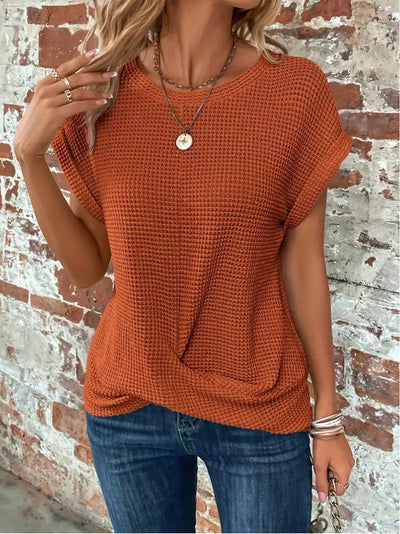 Ellis | Elegant Round Neck Blouse
